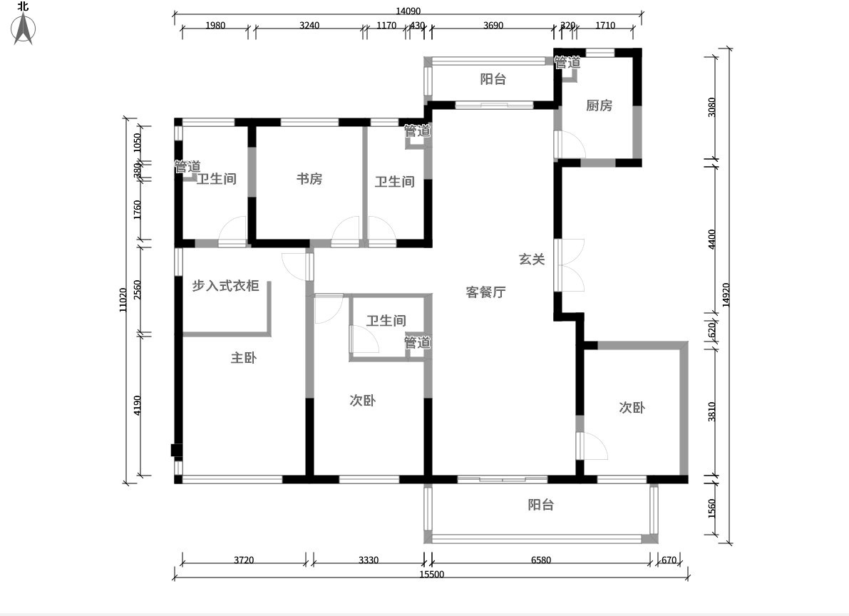 郑州象湖壹号装修设计--新中式风格效果图