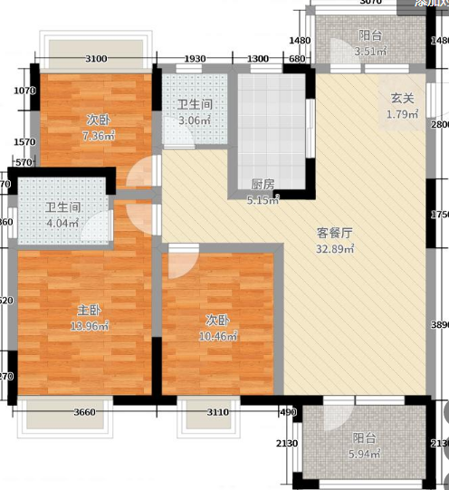 保利清能西海岸128平地中海风